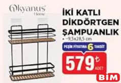 OKYANUS HOME İKİ KATLI DİKTÖRGEN ŞAMPUANLIK fiyat ve kampanya bilgisi